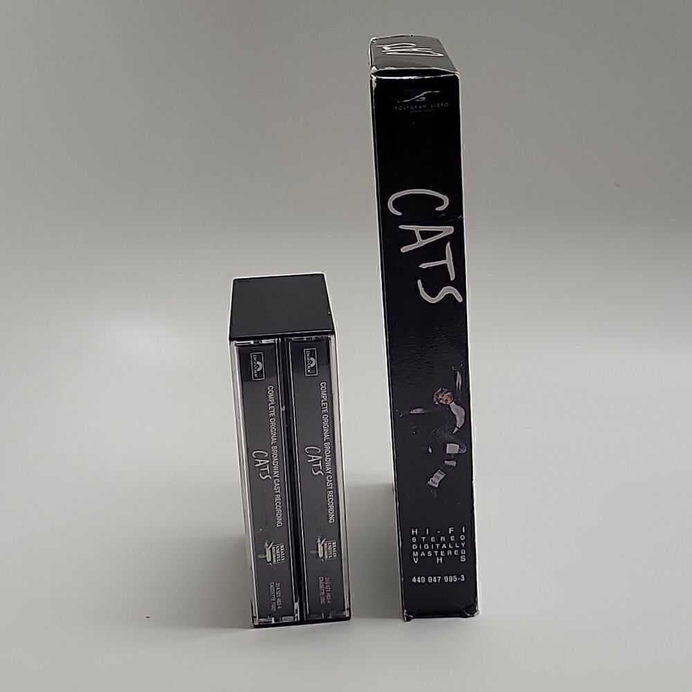 CATS The Musical Double Audio Casette and VHS Tape Bundle Special - Picture 2 of 4